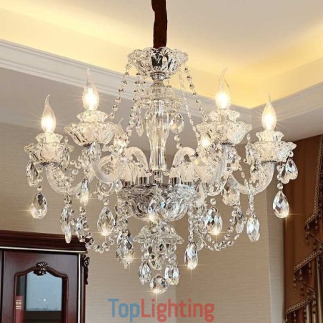 Luxury Crystal Chandelier European Elegant Pendant Light Luxury Crystal Chandelier European Elegant Pendant Light