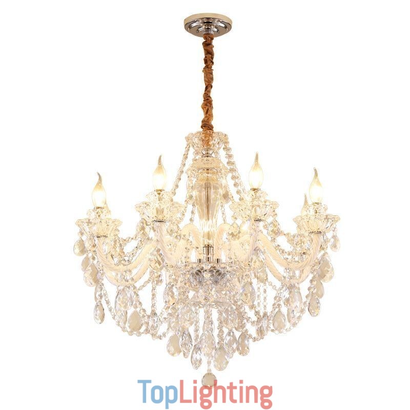 Luxury Crystal Chandelier European Elegant Pendant Light