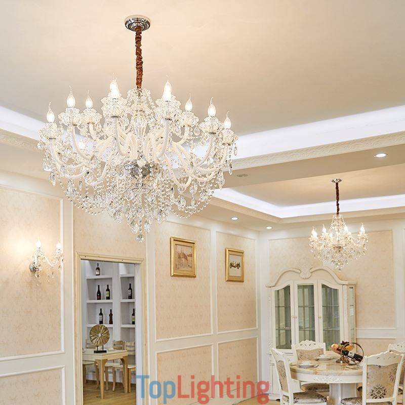 Luxury Crystal Chandelier European Elegant Pendant Light