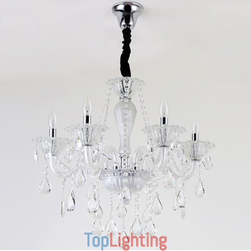 European Crystal Chandelier Elegant Pendant Light