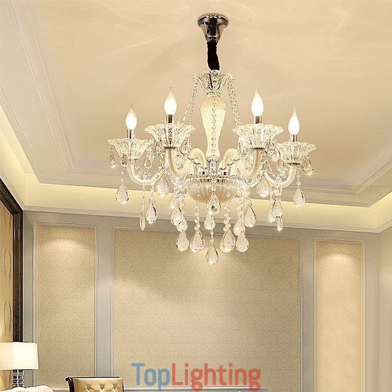 European Crystal Chandelier Elegant Pendant Light