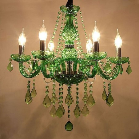 Unique Crystal Chandelier European Style Grass Green Pendant Light Unique Crystal Chandelier European Style Grass Green Pendant Light