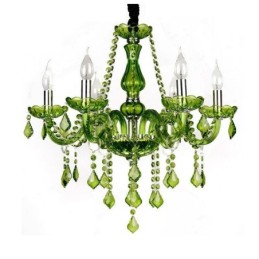 European Style Crystal Chandelier Unique Green Pendant Light