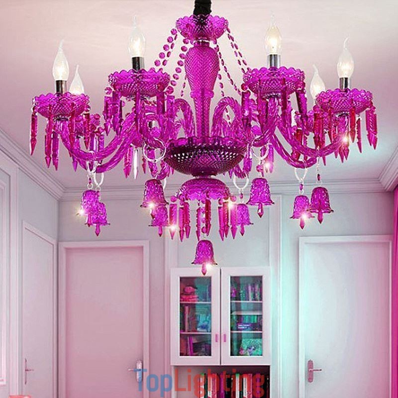 European Crystal Chandelier Ring Bells Glass Pendant Light