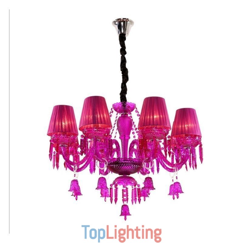 European Crystal Chandelier Ring Bells Glass Pendant Light