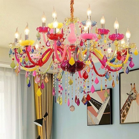 Colourful European Style Chandelier Luxury Pendant Light Colourful European Style Chandelier Luxury Pendant Light