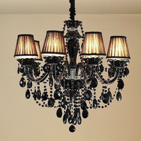 Luxury Crystal Chandelier European Black 10 Lights Luxury Crystal Chandelier European Black 10 Lights