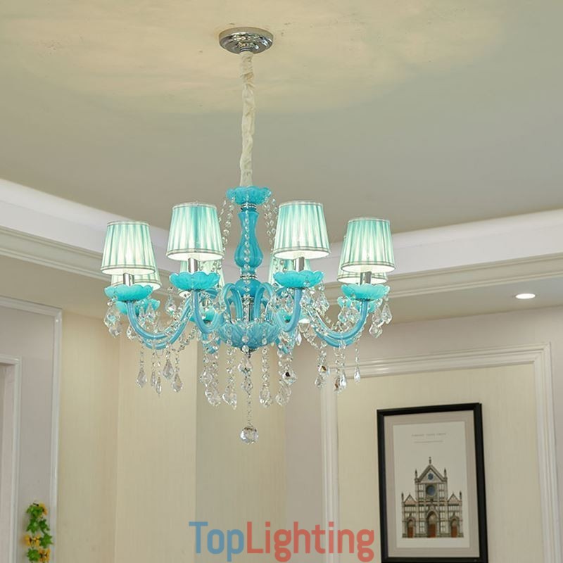 Creative Crystal Chandelier European Elegant Pendant Light
