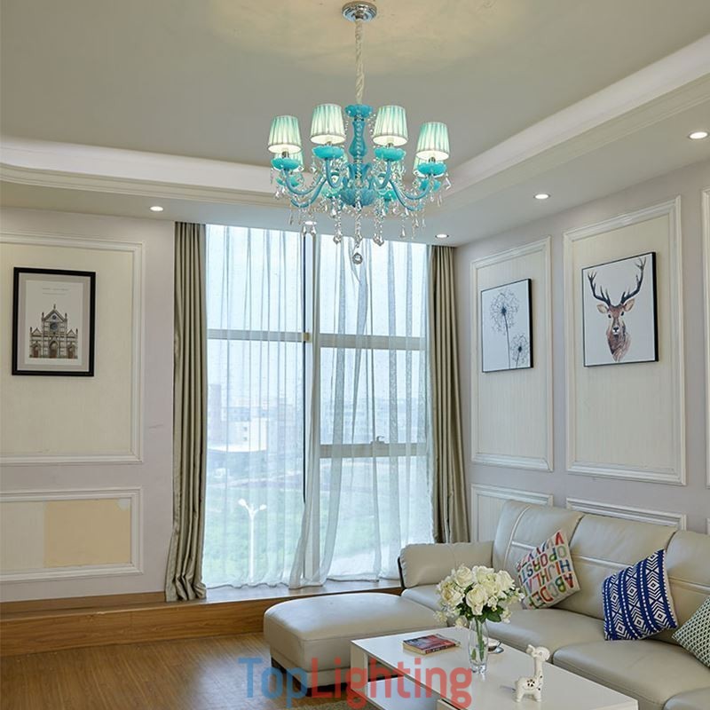 Creative Crystal Chandelier European Elegant Pendant Light