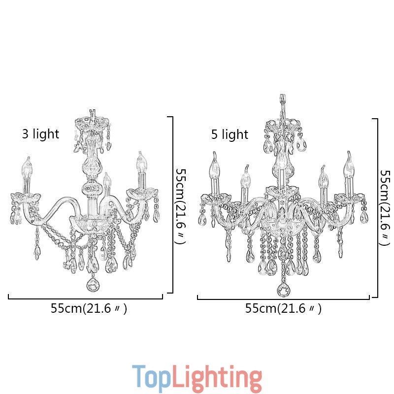 Stylish Crystal Chandelier Modern European Pendant Light