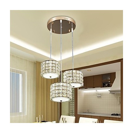 Single 3 Light Crystal Pendant Light Droplight Single 3 Light Crystal Pendant Light Droplight
