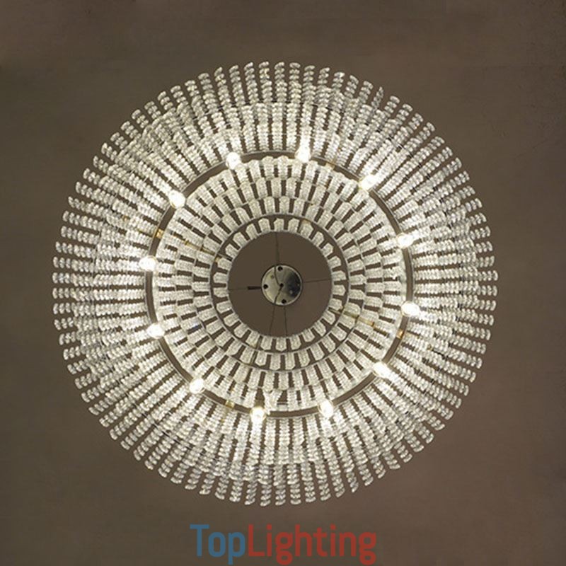 Modern Crystal Chandelier European Luxury Decorative Ceiling Lamp With 12 Lights