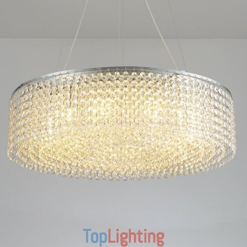 Modern Crystal Chandelier European Luxury Decorative Ceiling Lamp With 12 Lights
