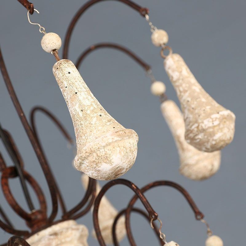 Retro Style Wood Pendant Light Elegant Chandelier