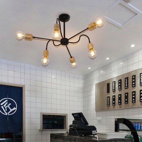 Contemporary Creative Iron Pendant Light Spider Chandelier Contemporary Creative Iron Pendant Light Spider Chandelier