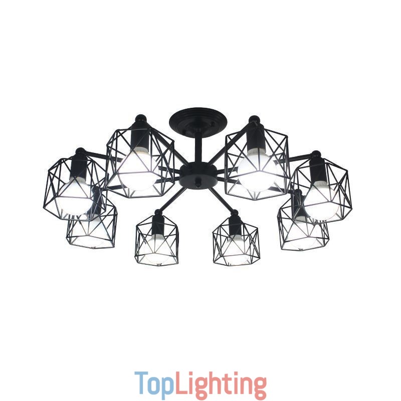 Modern Bird Cage Pendant Lamp Iron Decorative Lighting