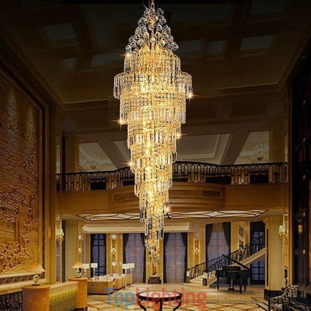 Elegant Crystal Empire Chandelier European Luxury Long Pendant Elegant Crystal Empire Chandelier European Luxury Long Pendant
