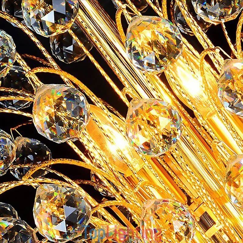 Elegant Crystal Empire Chandelier European Luxury Long Pendant