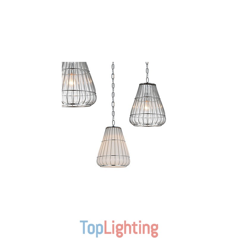 Modern Contemporary Chrome Glass Chandelier