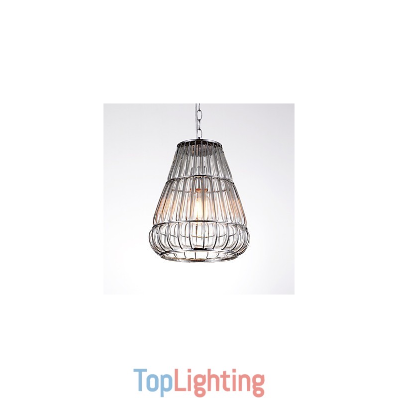 Modern Contemporary Chrome Glass Chandelier