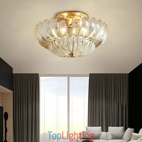 Modern Flush Mount Lotus Base Ceiling Light Modern Flush Mount Lotus Base Ceiling Light