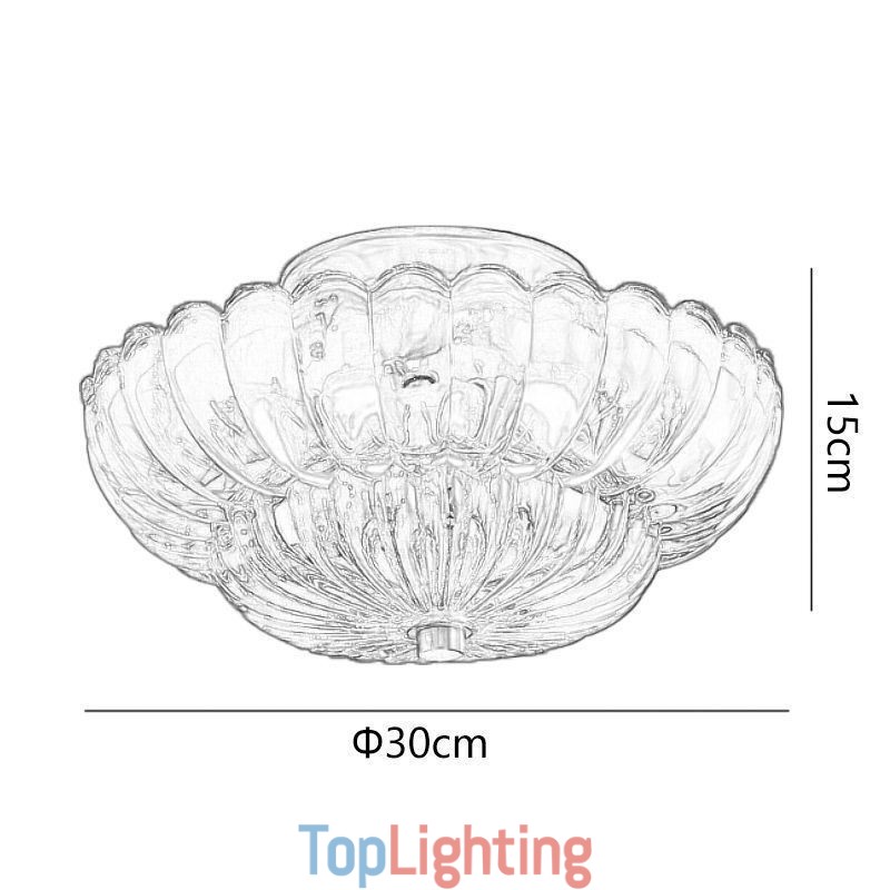 Modern Flush Mount Lotus Base Ceiling Light