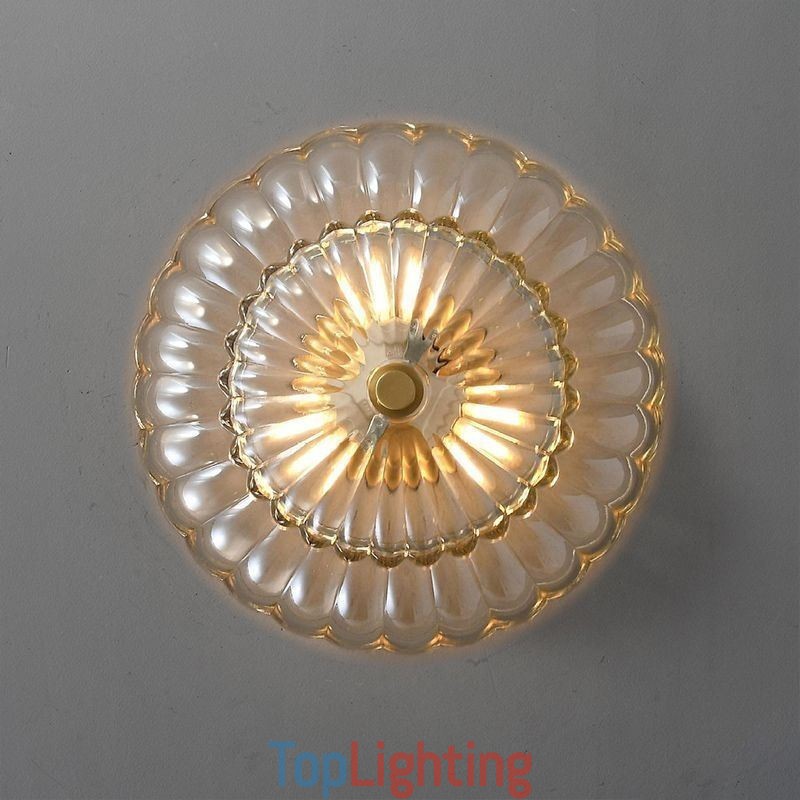 Modern Flush Mount Lotus Base Ceiling Light