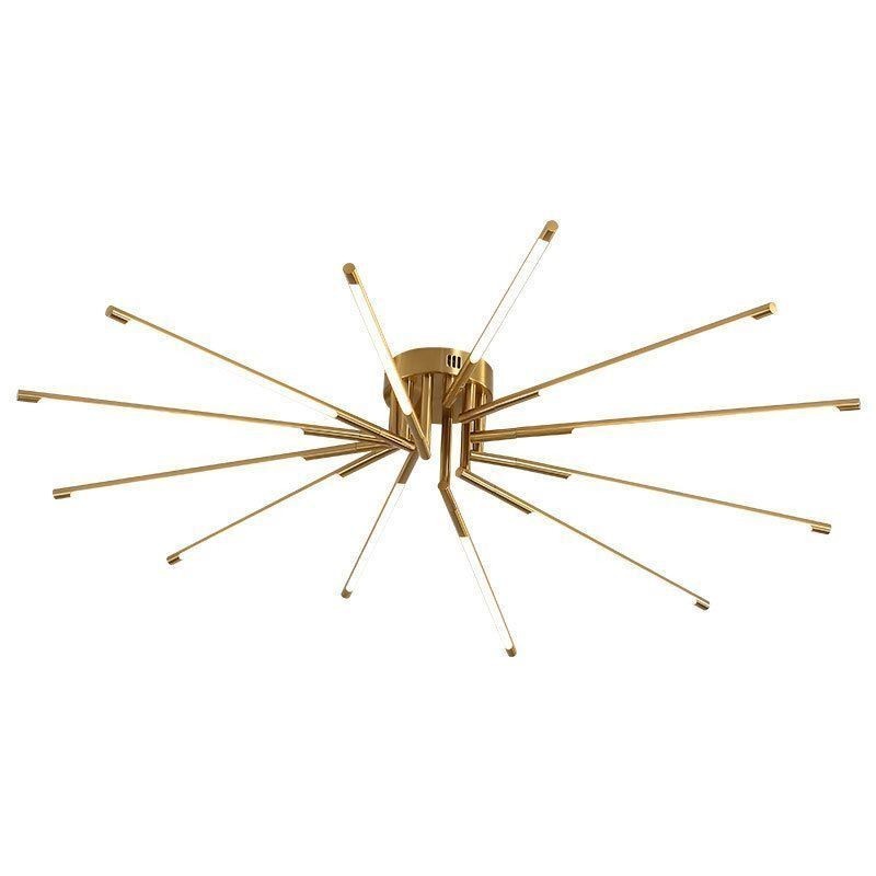 Simple Flush Mount Fireworks Ceiling Light
