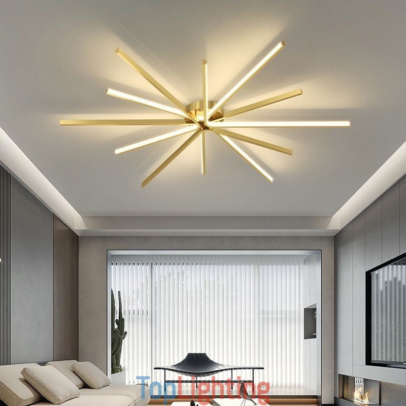 Flush Mount Modern Minimalist Fireworks Ceiling Light