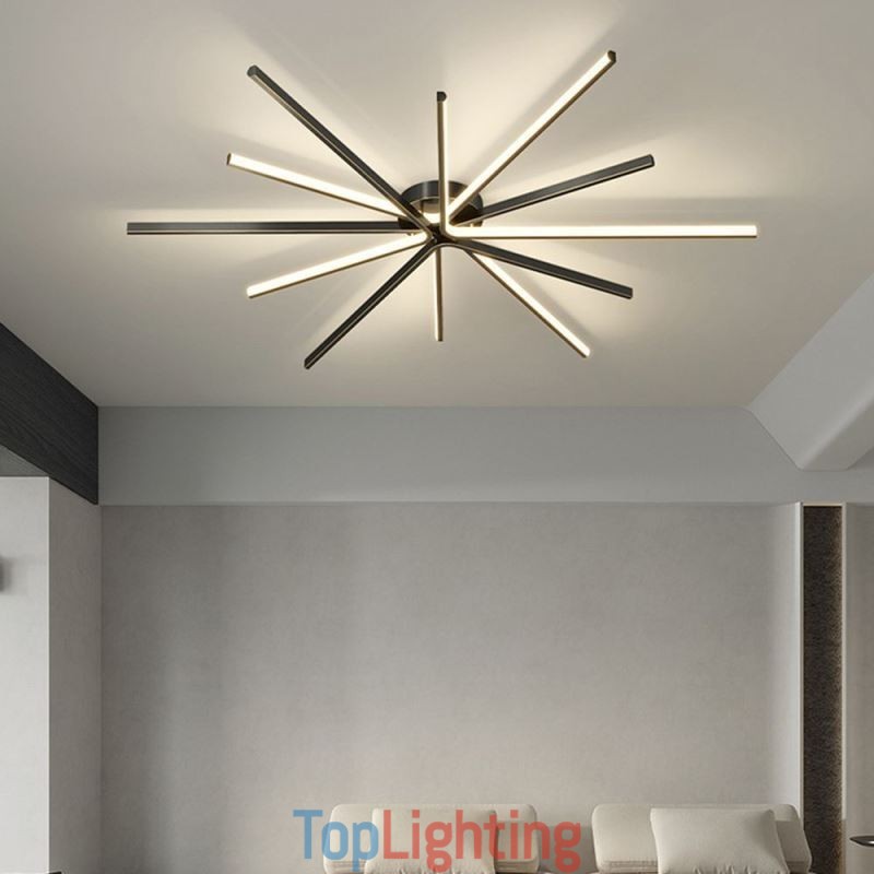 Flush Mount Modern Minimalist Fireworks Ceiling Light