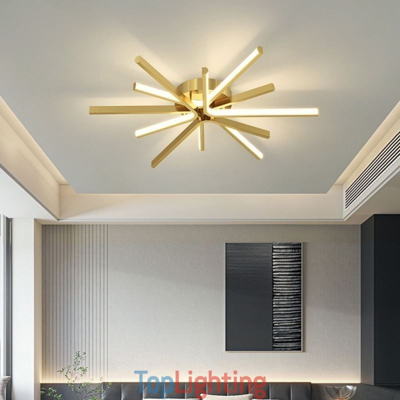 Flush Mount Modern Minimalist Fireworks Ceiling Light