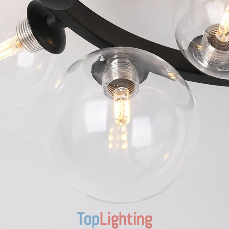 Flush Mount Modern Minimalist Decorative Glass Ceiling Light