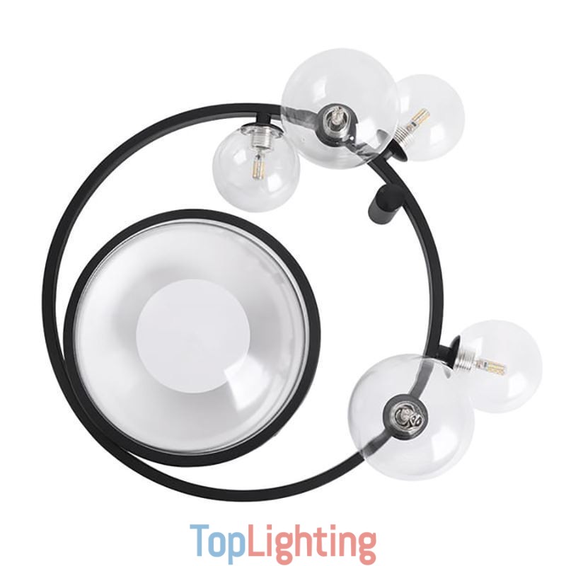 Flush Mount Modern Minimalist Decorative Glass Ceiling Light