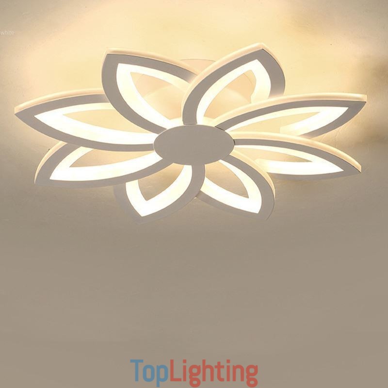 Flush Mount Eye catching Acrylic Flower Ceiling Light 55cm