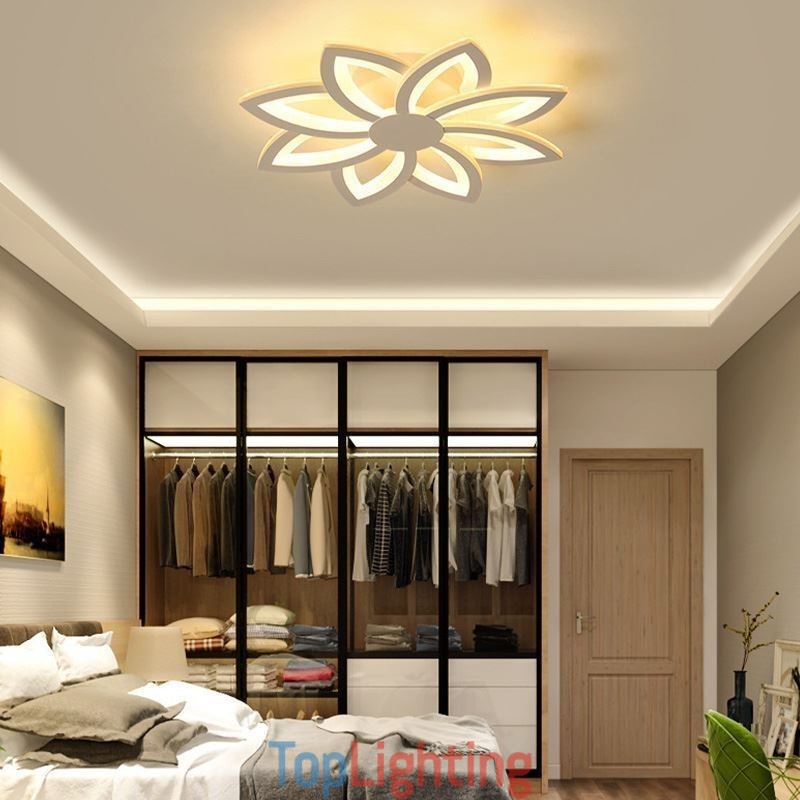 Flush Mount Eye catching Acrylic Flower Ceiling Light 55cm