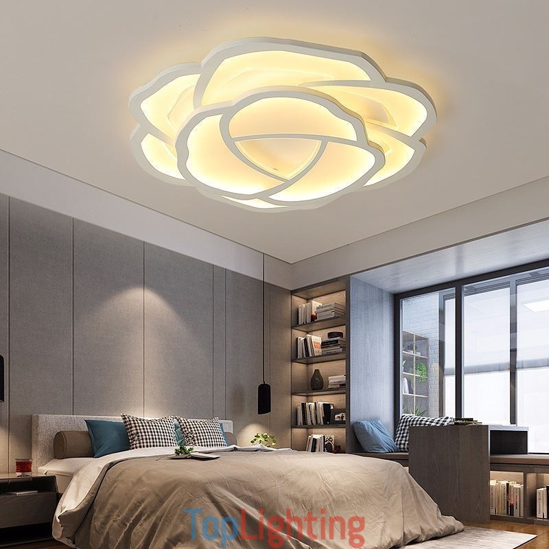 Flush Mount Modern Simple Rose Acrylic Ceiling Light 52cm