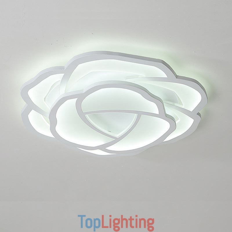 Flush Mount Modern Simple Rose Acrylic Ceiling Light 52cm