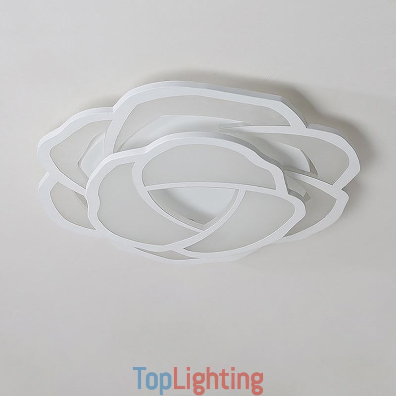 Flush Mount Modern Simple Rose Acrylic Ceiling Light 52cm
