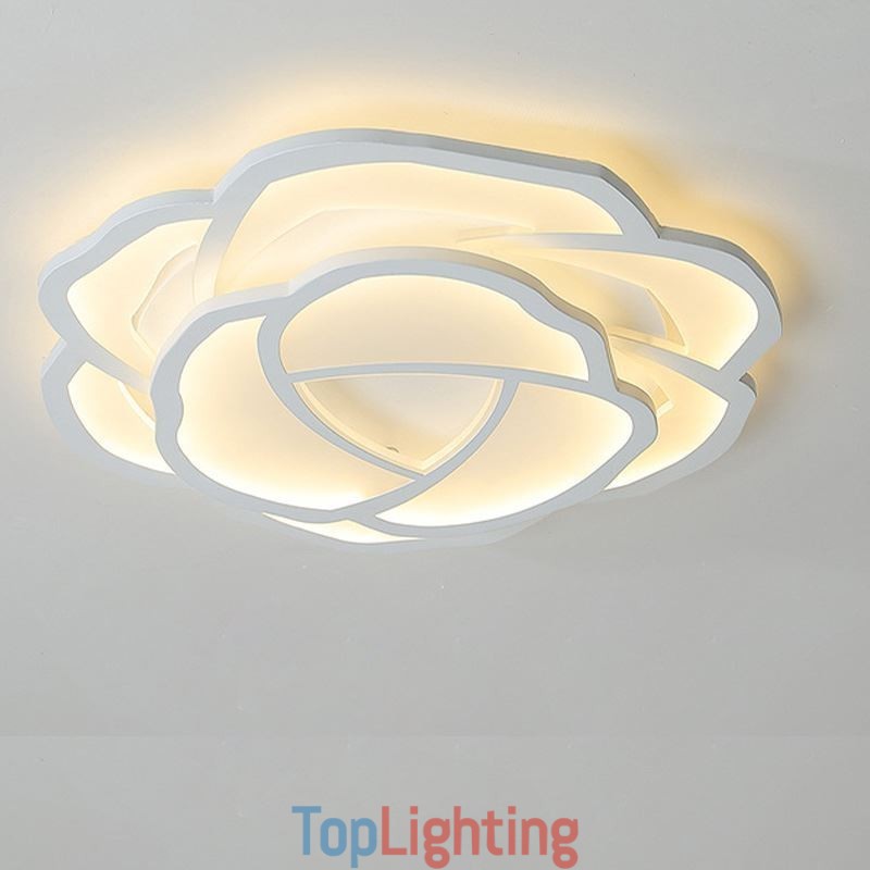 Flush Mount Modern Simple Rose Acrylic Ceiling Light 52cm