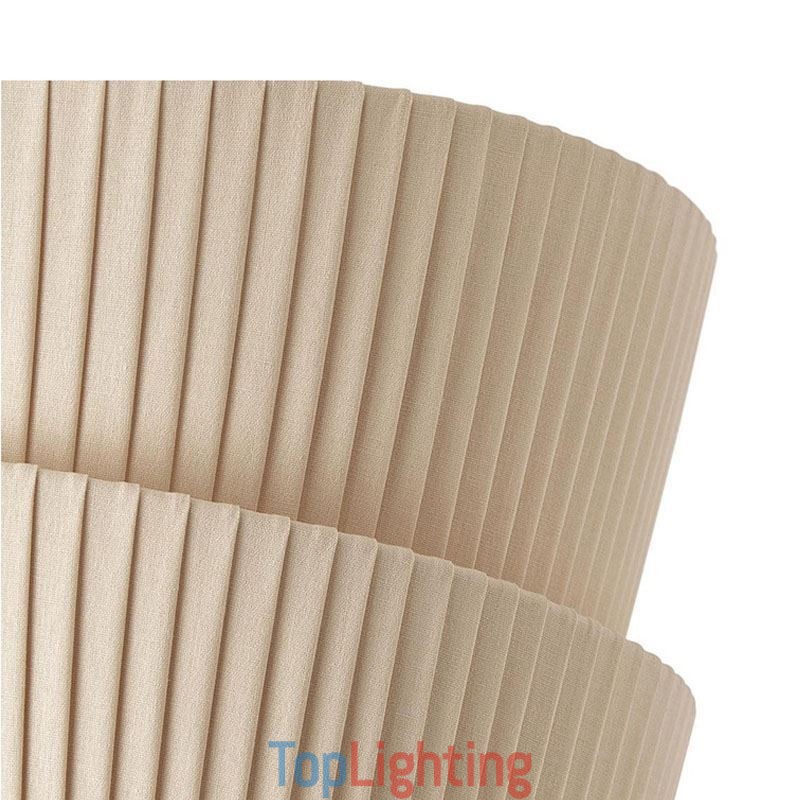 Wabi Sabi Flush Mount French Cream Style Double Layer Fabric Lampshade Ceiling Lamp