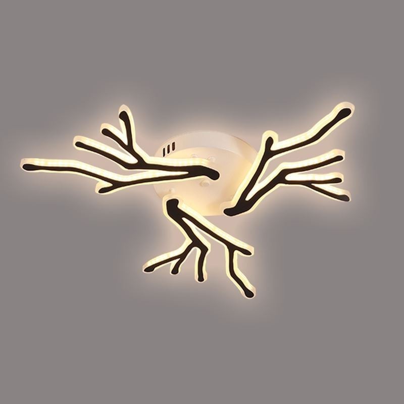Flush Mount Acrylic Branch Ceiling Light