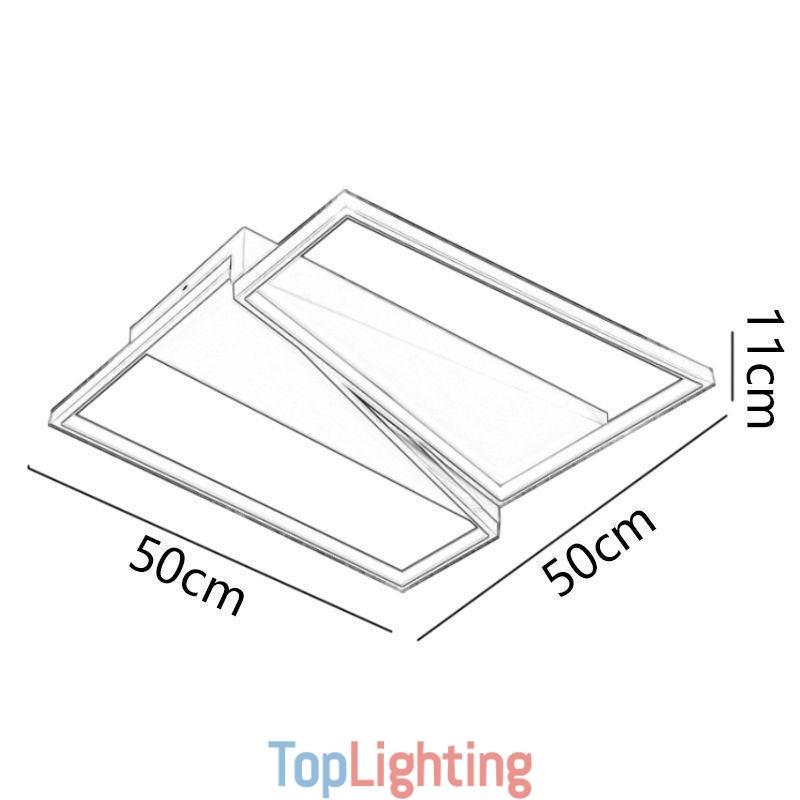 Flush Mount Minimalist Mosaic Trapezium Ceiling Light
