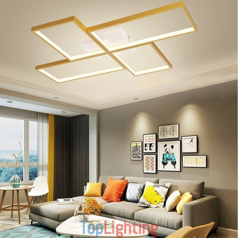 Flush Mount Mosaic Geometric Square Ceiling Light Fixture