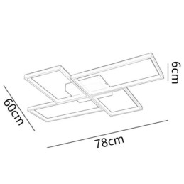 Flush Mount Mosaic Geometric Square Ceiling Light Fixture