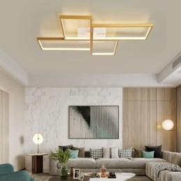 Flush Mount Mosaic Geometric Square Ceiling Light Fixture