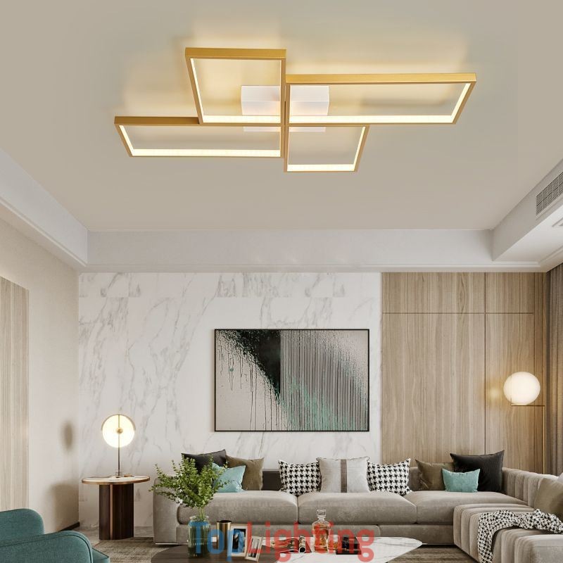 Flush Mount Mosaic Geometric Square Ceiling Light Fixture