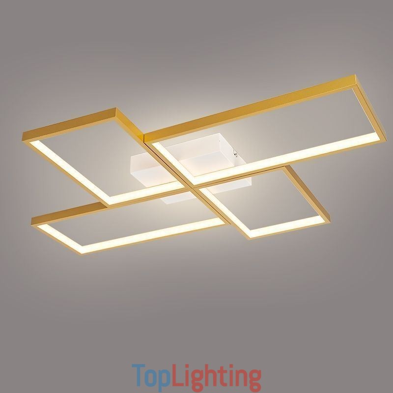 Flush Mount Mosaic Geometric Square Ceiling Light Fixture