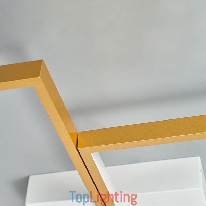 Flush Mount Mosaic Geometric Square Ceiling Light Fixture