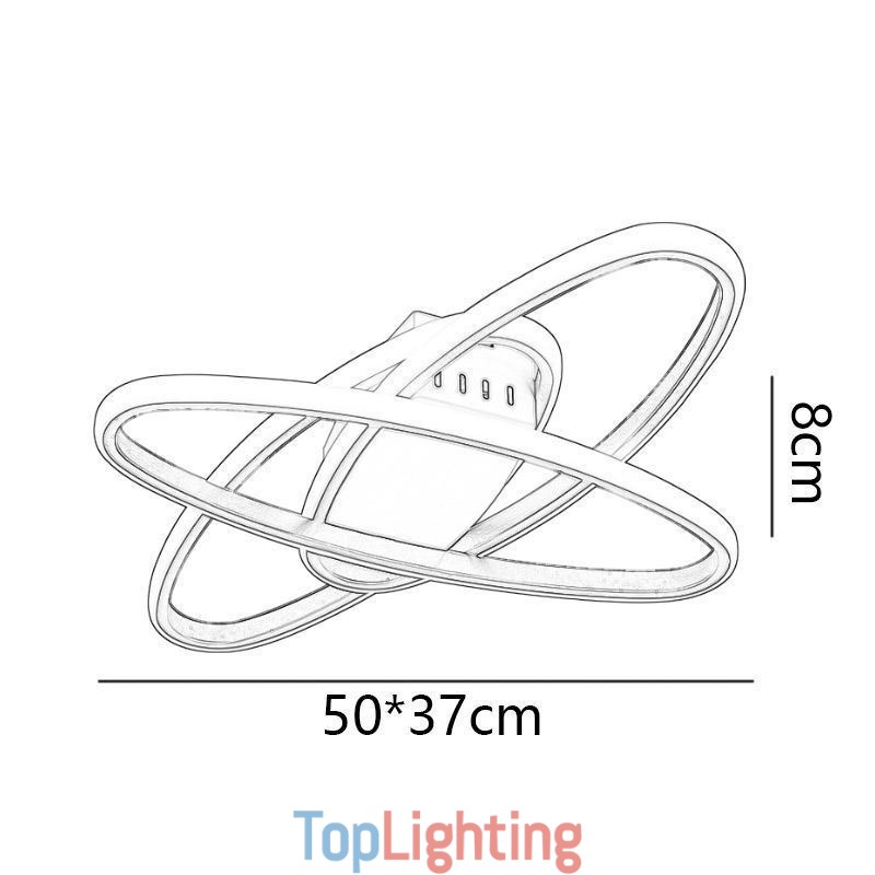 Flush Mount Minimalist Surround Planet Ceiling Light