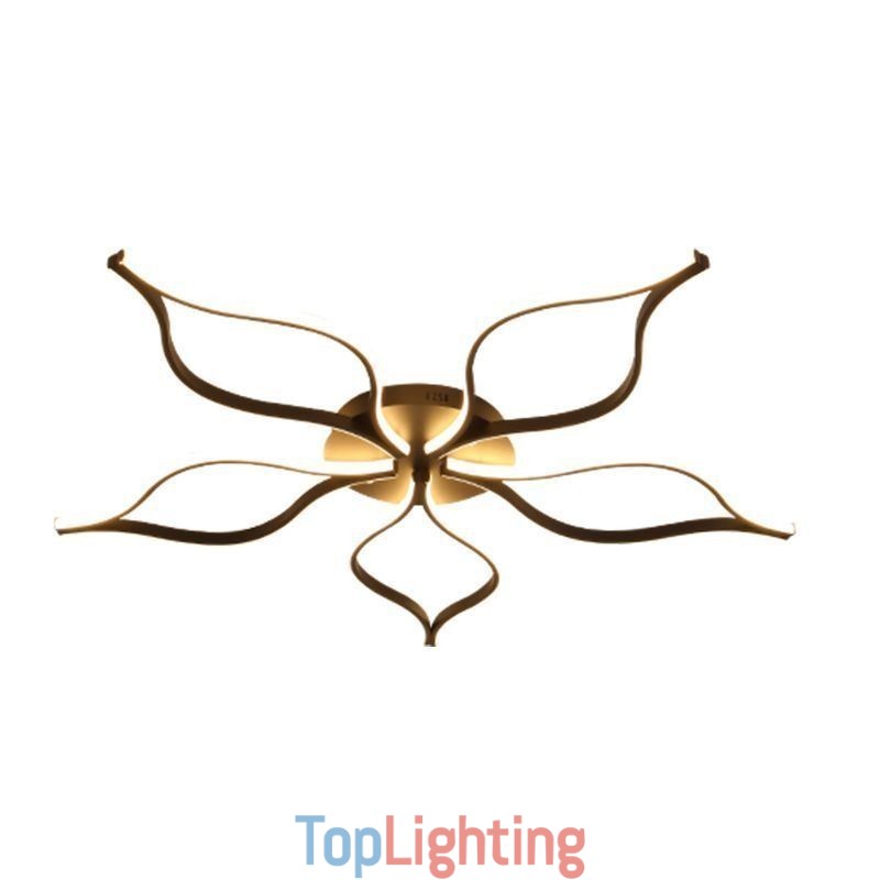 Flush Mount Minimalist Five Leaf Flower Ceiling Light